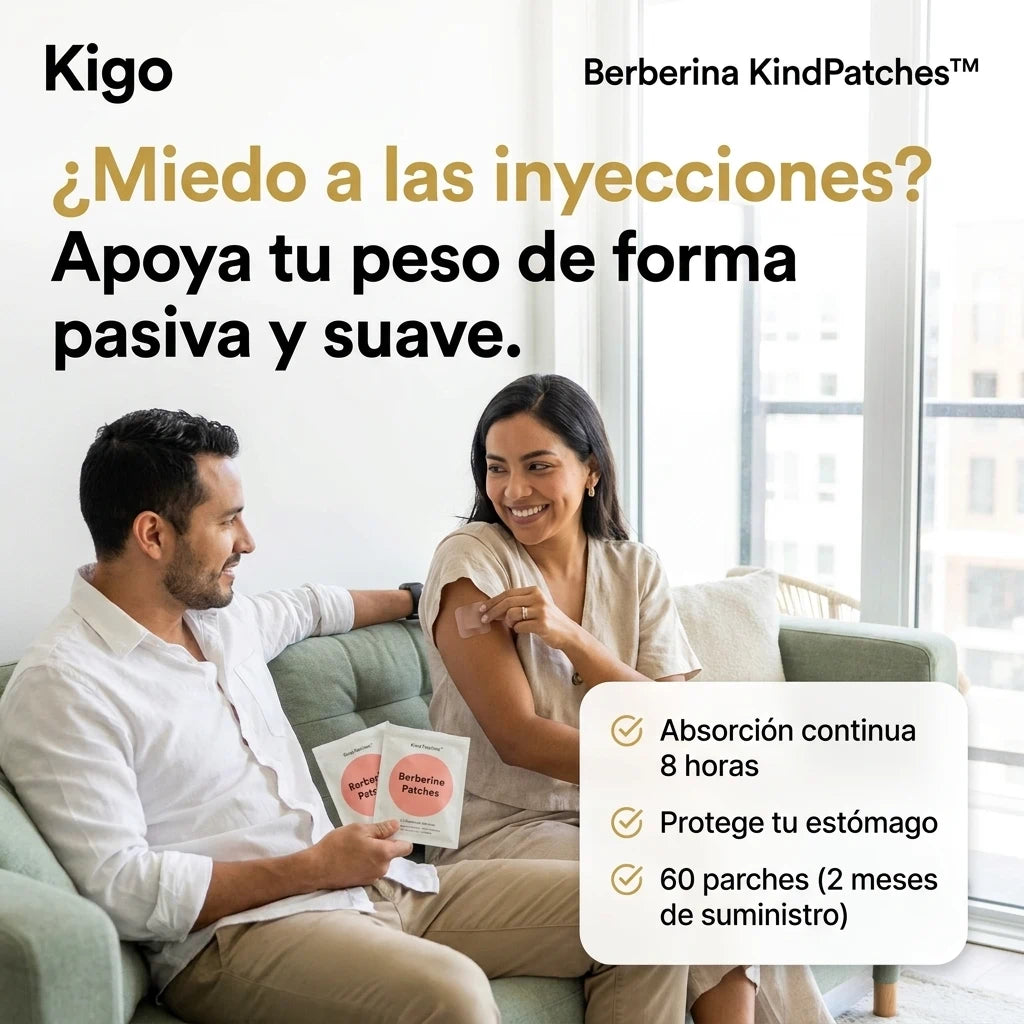 Pack 60x Parches de Berberina KindPatches™: Metabolismo Activo Sin Malestar Estomacal