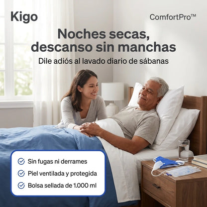 Colector Urinario Masculino ComfortPro™: Descanso Digno Sin Pañales Ni Escaras