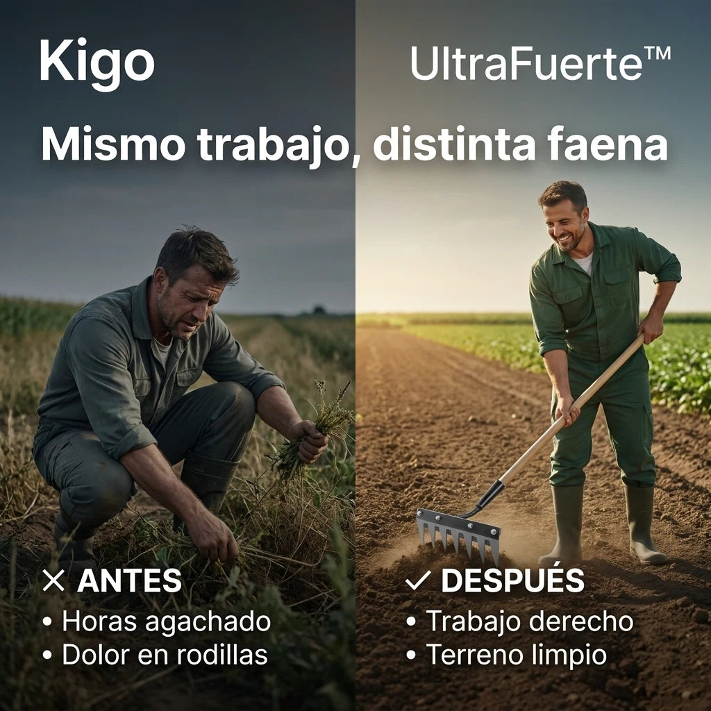 Rastrillo Azadón UltraFuerte™: Limpia Tu Terreno Cuidando Tu Espalda