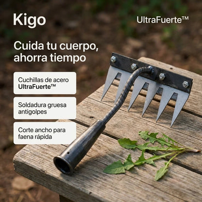 Rastrillo Azadón UltraFuerte™: Limpia Tu Terreno Cuidando Tu Espalda